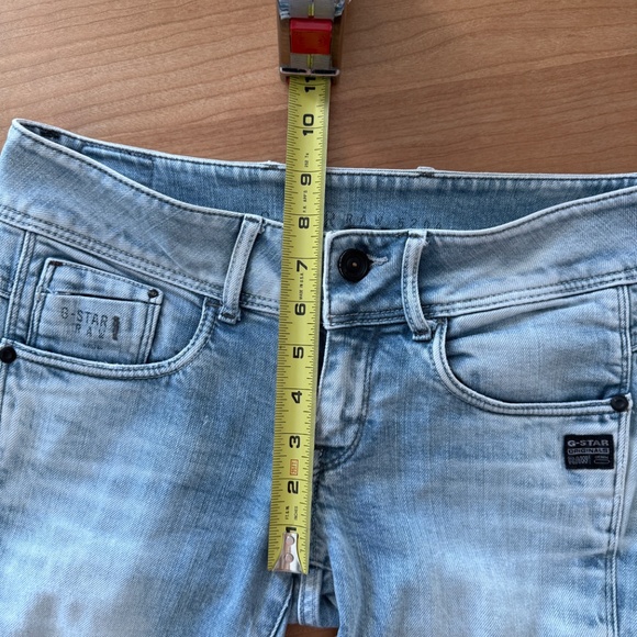 G-Star Midge Cody Skinny Jeans in Light Blue (Size 28 Tall) - Picture 9 of 13